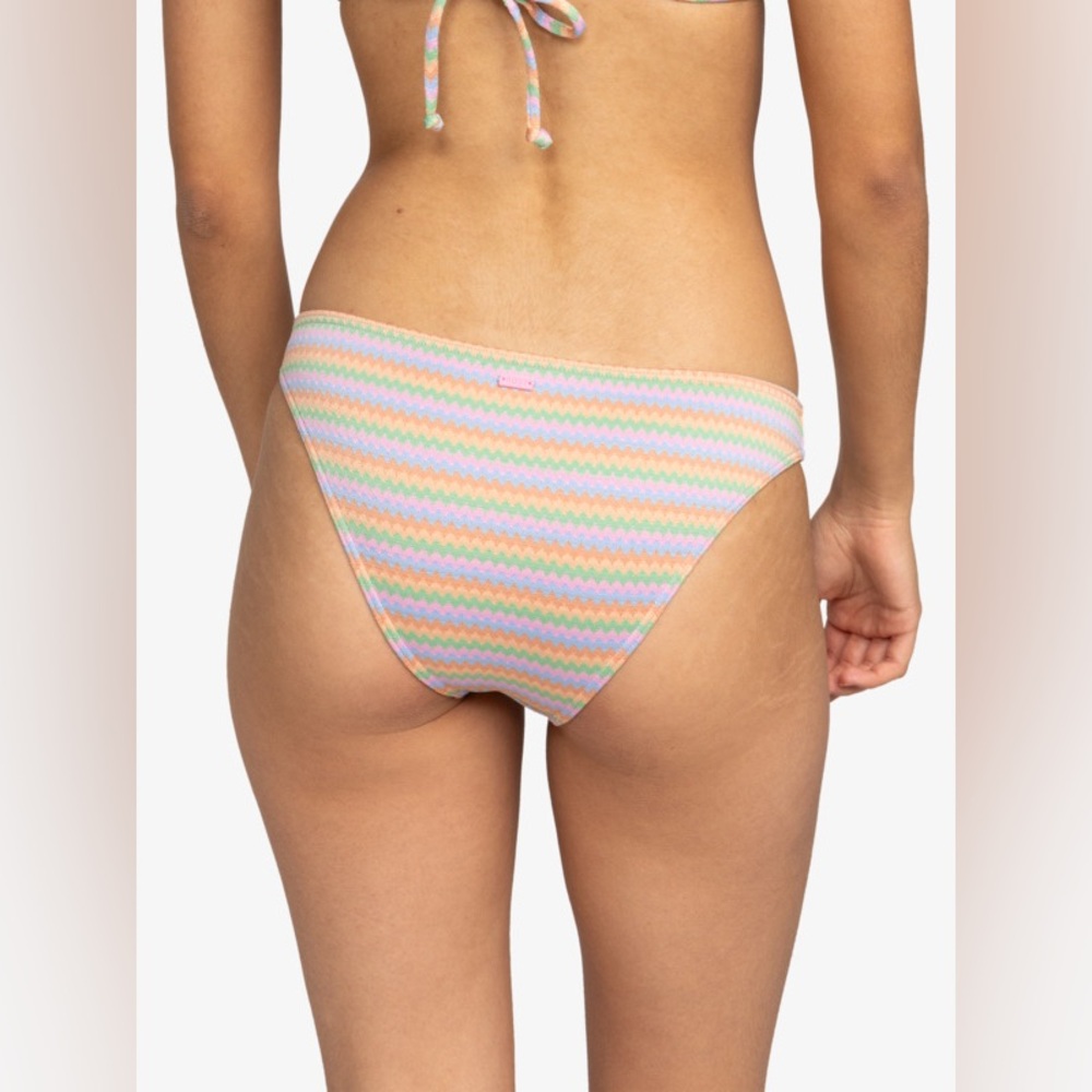 Roxy Wavy Stripe Moderate Bikini Bottoms